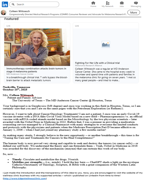 ScienceResearcher-MelanomaSurvivor_UTexas-Houston-MDAndersonCancerCenter_TransitiveLetter-CancerHealingCompleteness-Oct-2025-CollenWittoesh-GermanDecent ScienceResearcher-MelanomaSurvivor_UTexas-Houston-MDAndersonCancerCenter_TransitiveLetter-CancerHealingCompleteness-Oct-2025-CollenWittoesh-GermanDecent